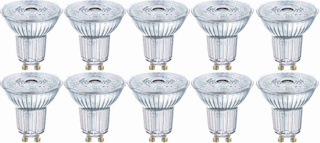 Osram 10er-Pack GU10 LED Birne Base 4,3W 350Lm Glas Produktbild 21