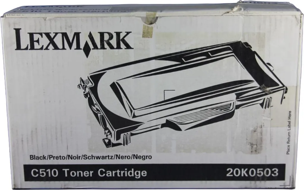 Toner Lexmark 20K0503 Noir pour Impression de Documents Administratifs