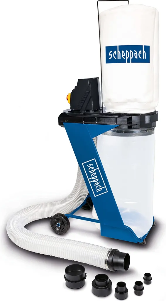 Système d'aspiration pour atelier Scheppach DC500 avec tuyau de 2 mètres