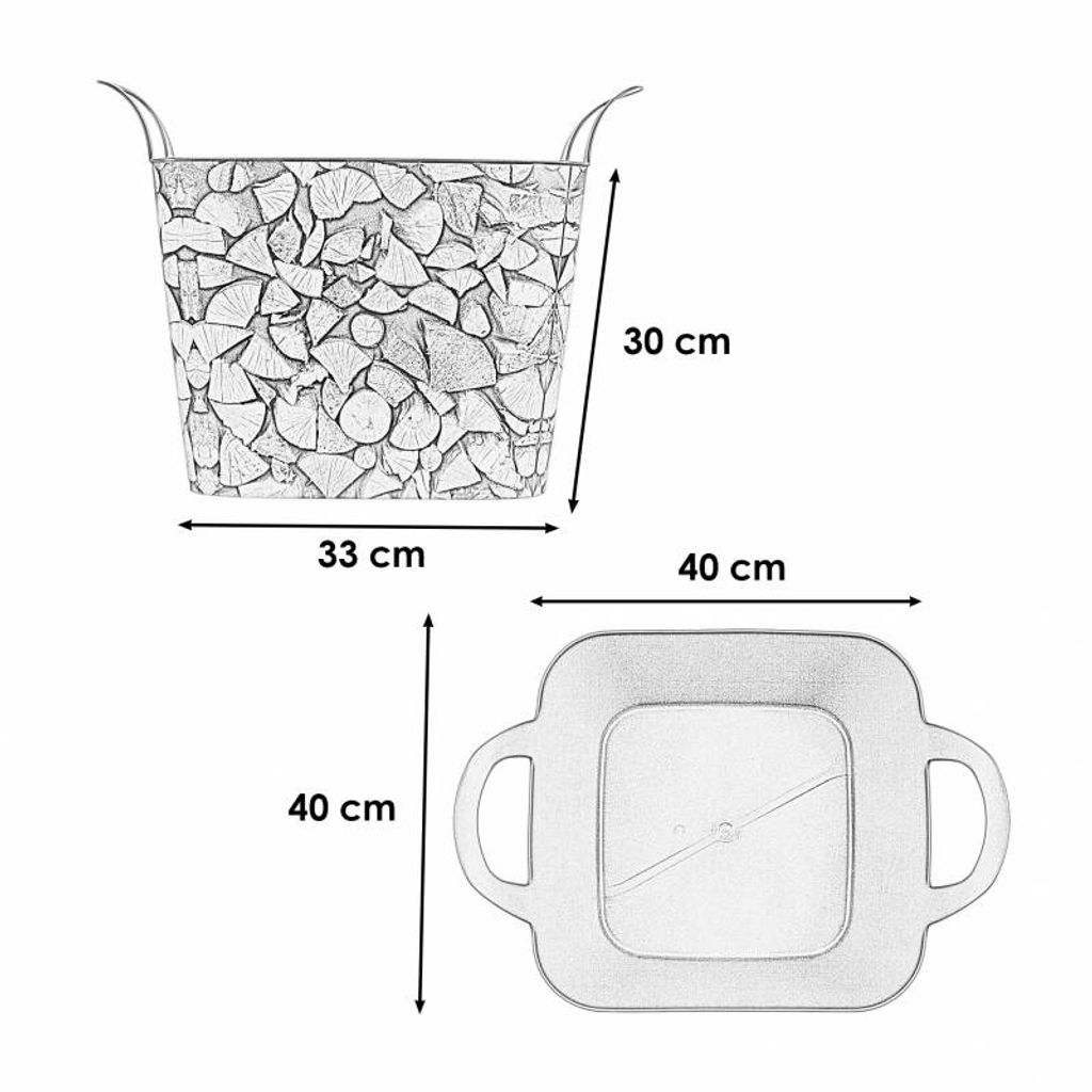 Kôš na drevo Lienbacher Flexi hranatý Obrázok produktu 10