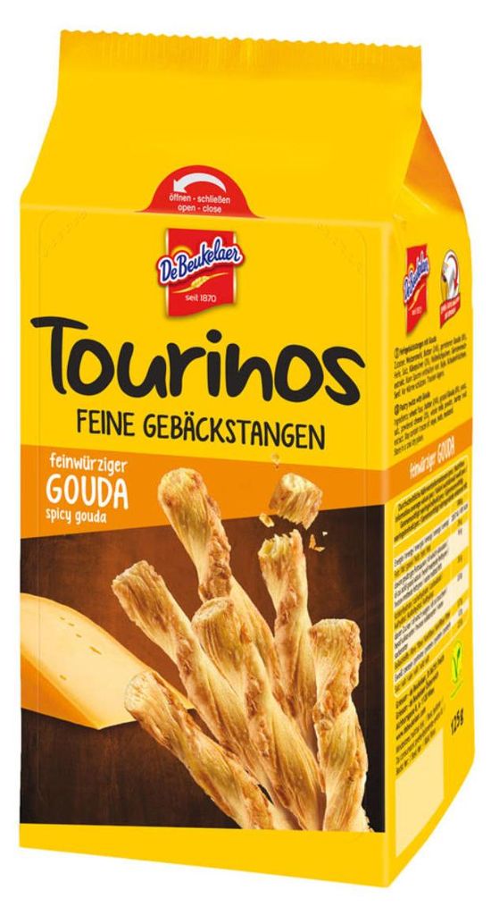 De Beukelaer Tourinos Gouda bastoncini croccanti al lievito Immagine del prodotto 