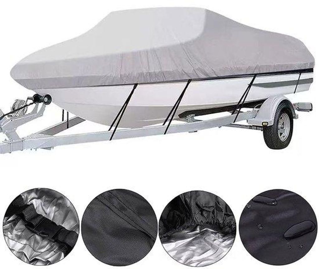 Plan osłony 420 cm * 270 cm - osłona na pokład łodzi - 210D Zdjęcie produktu 
