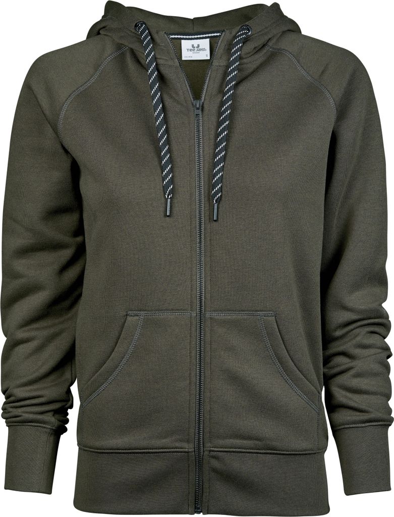 Tee Jays dameskleding, hoodie met volledige ritssluiting Productafbeelding 
