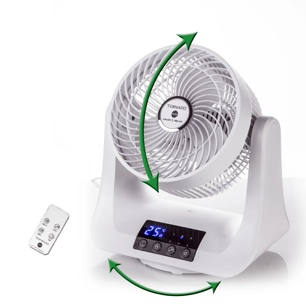 Ventilateur Macom Tornado 993 double oscillation avec télécommande - 2