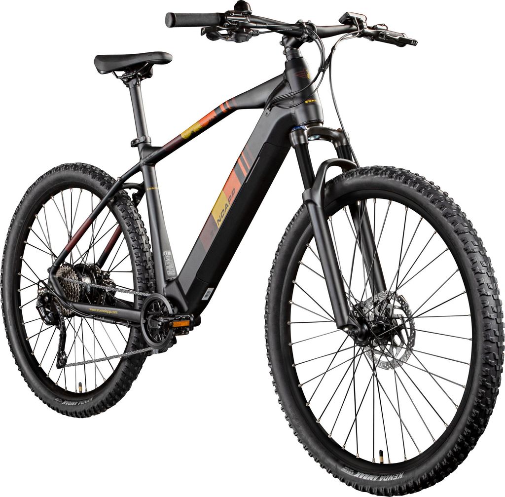 Zündapp Z808 E Bike für Damen und Herren ab 160 cm Mountainbike 29 Zoll E MTB Hardtail schwarz orange