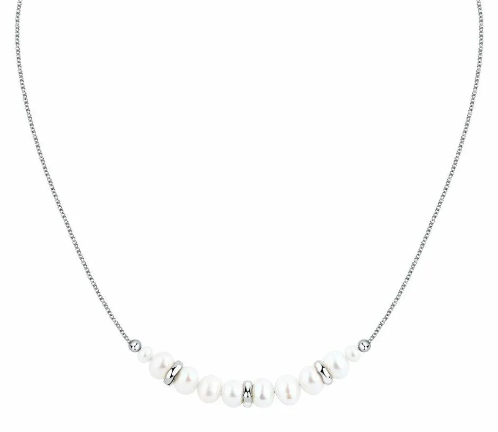 Collier en argent avec perles de rivière Perla SXU42 pour mariage