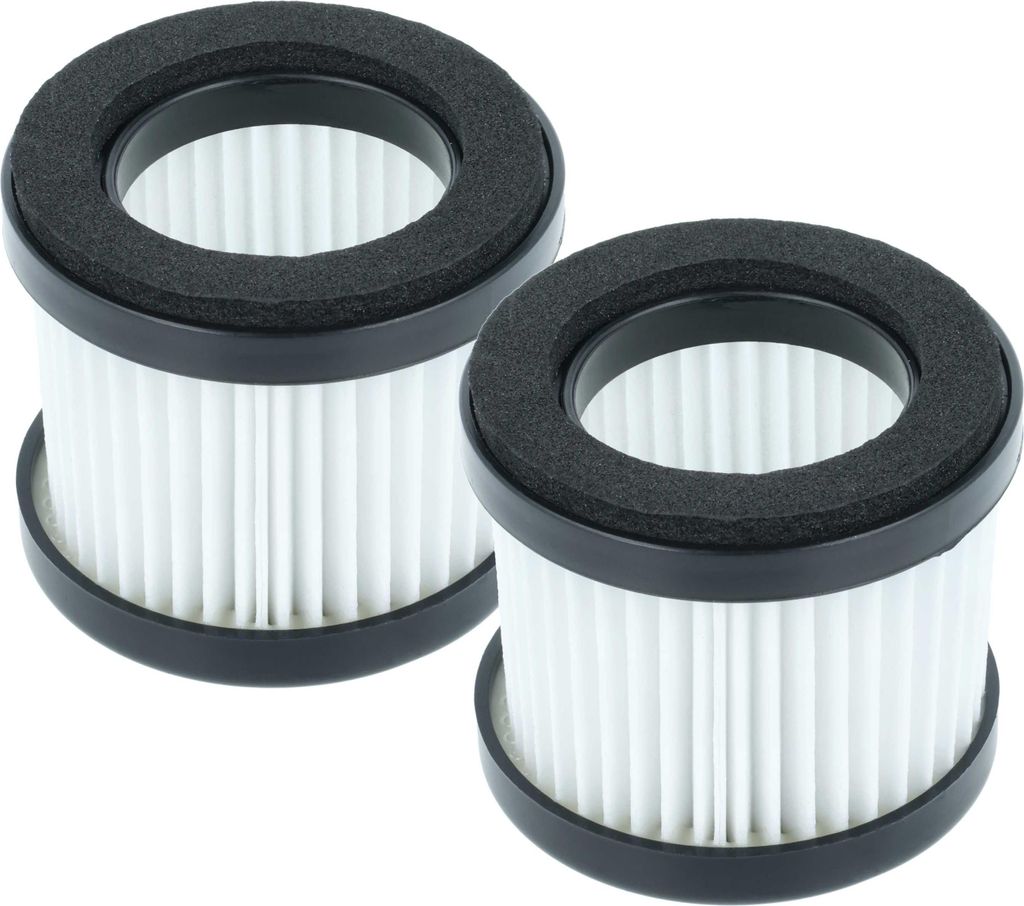 vhbw 2x Staubsaugerfilter kompatibel mit Kärcher CVH 2 Premium, 2-4, 3 Plus, 2, 3 Staubsauger - HEPA-Filter Schwarz Weiß