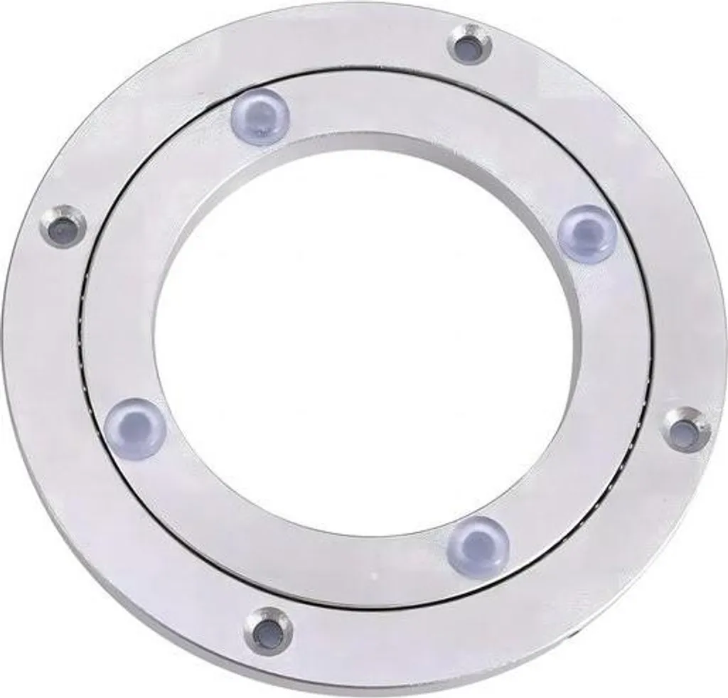Plateau tournant de restaurant en aluminium pour table ronde conviviale