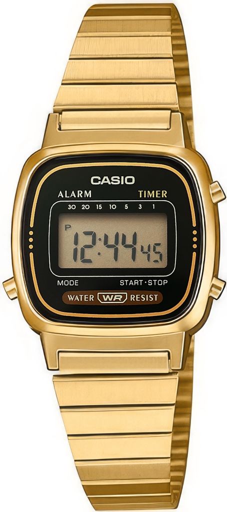 Casio Retro Collection LA670WGA-1DF Damenuhr Chronograph Produktbild 