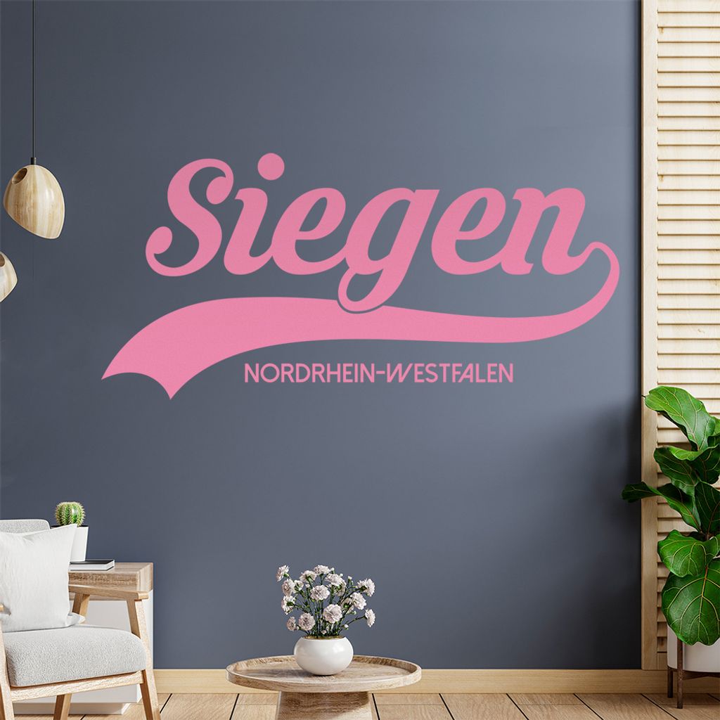 Siegen Nordrhein-Westfalen Wandtattoo Wandaufkleber Wall Sticker - Dekoration, Küche, Wohnzimmer, Schlafzimmer, Badezimmer