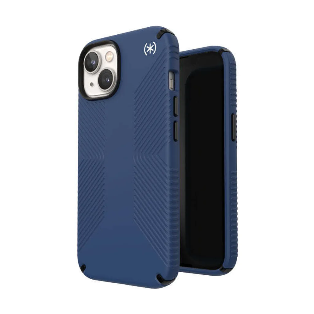 Coque iPhone 14 Speck Presidio2 Grip avec Protection Microban Bleu Noir