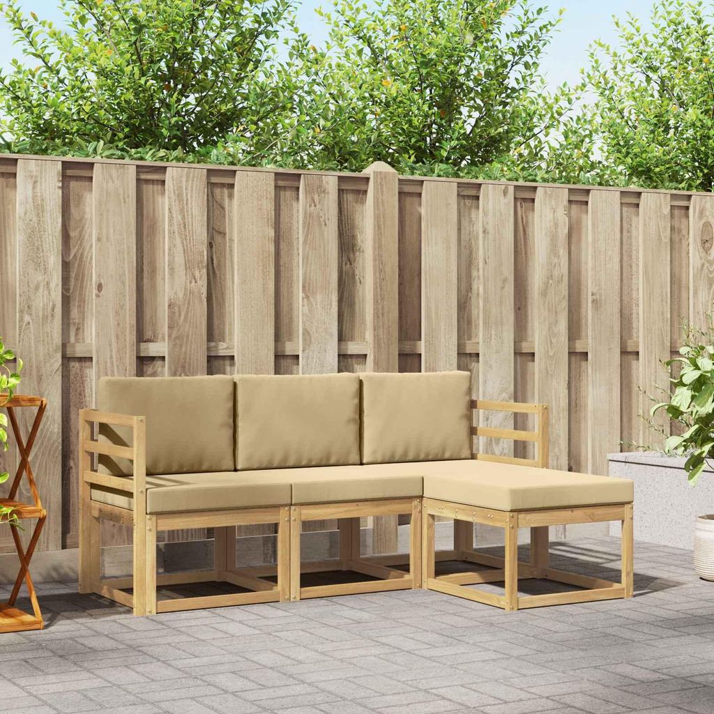 Möbel Outdoor-Sofagarnitur 4 pcsGartensofas - Gartensofas c3045