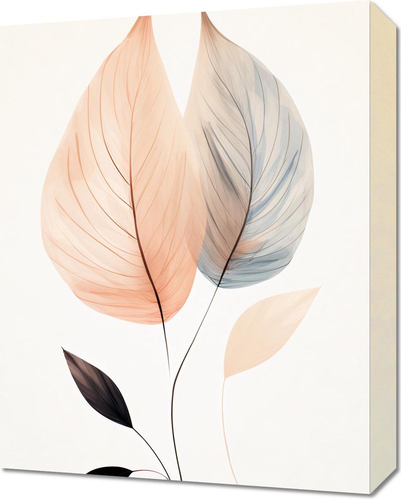 Bild 40x50cm Blatt-Tanz