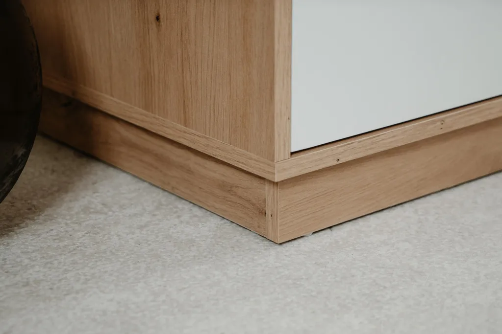 Grand Meuble TV Phoenix 175cm pour Salon, Rangement Chêne et Blanc - 6