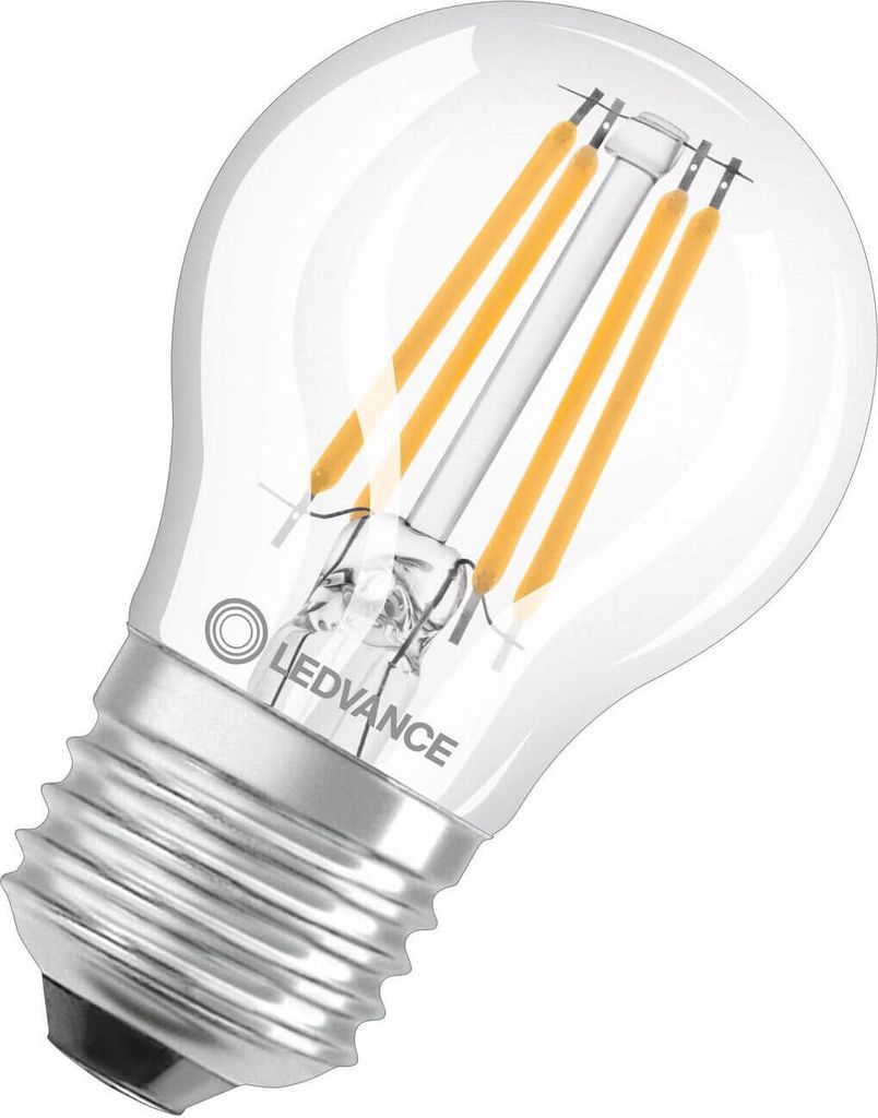LEDVANCE LED CLASSIC CRI97 4.2W 927 klar E27 Lampe 470lm 2700K warmweiss 97Ra wie 40W dimmbar 4099854077968