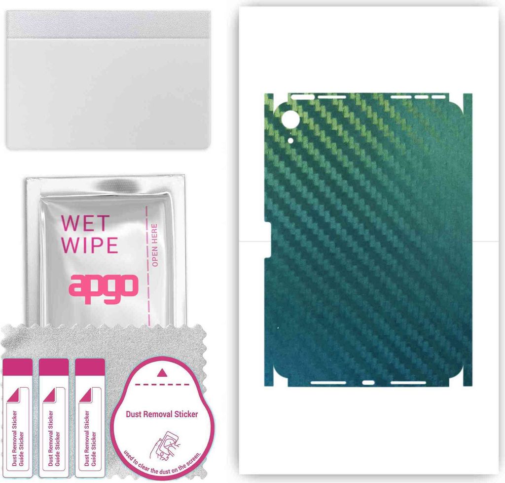 apgo Rückseite + Seiten Schutzfolie, Skin, kompatibel mit Apple iPad mini (2021), Hinten Displayschutzfolie aus Vinylfolie, kratzfest, einfache Mo...