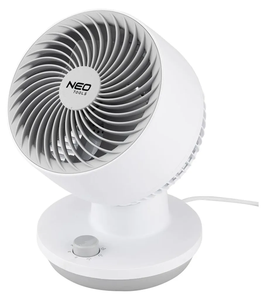 Ventilateur compact NEO TOOLS oscillation automatique et grille 20cm