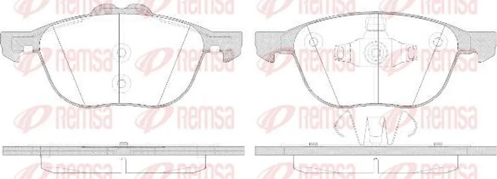 Jeu de Plaquettes de Frein à Disque pour Ford Kuga et Transit 1082.50