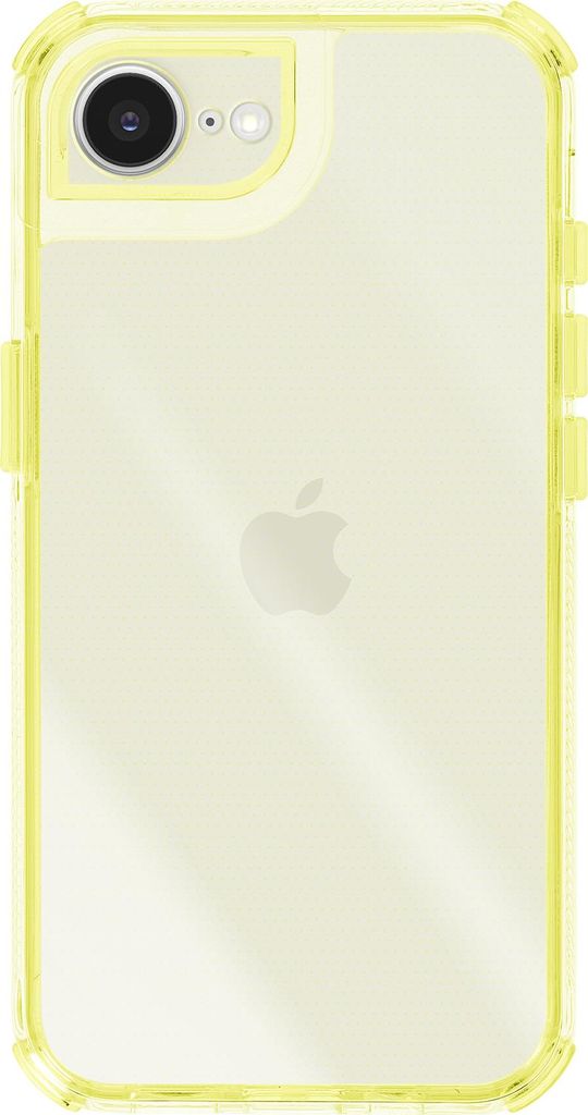 Avizar, Verstärkte Hülle iPhone 16 Dual-Material strukturiert rutschfest, Gelb