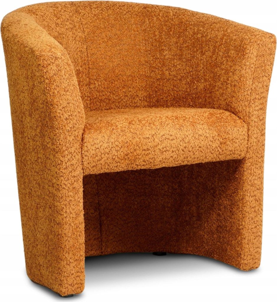 Sessel - Orange - 75x79x64 cm B/H/T - Fleckenbeständig - Weicher Stoff - Für viele Räume - CAFE