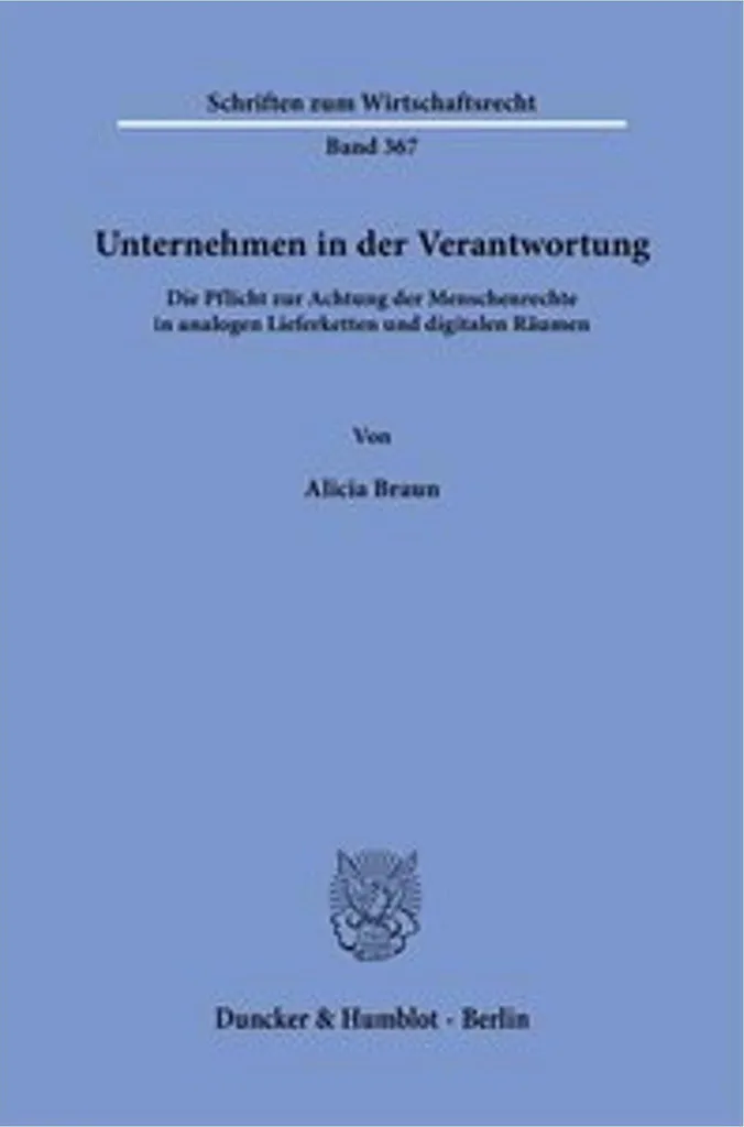 Ouvrage Unternehmen in der Verantwortung pour master économie et gestion