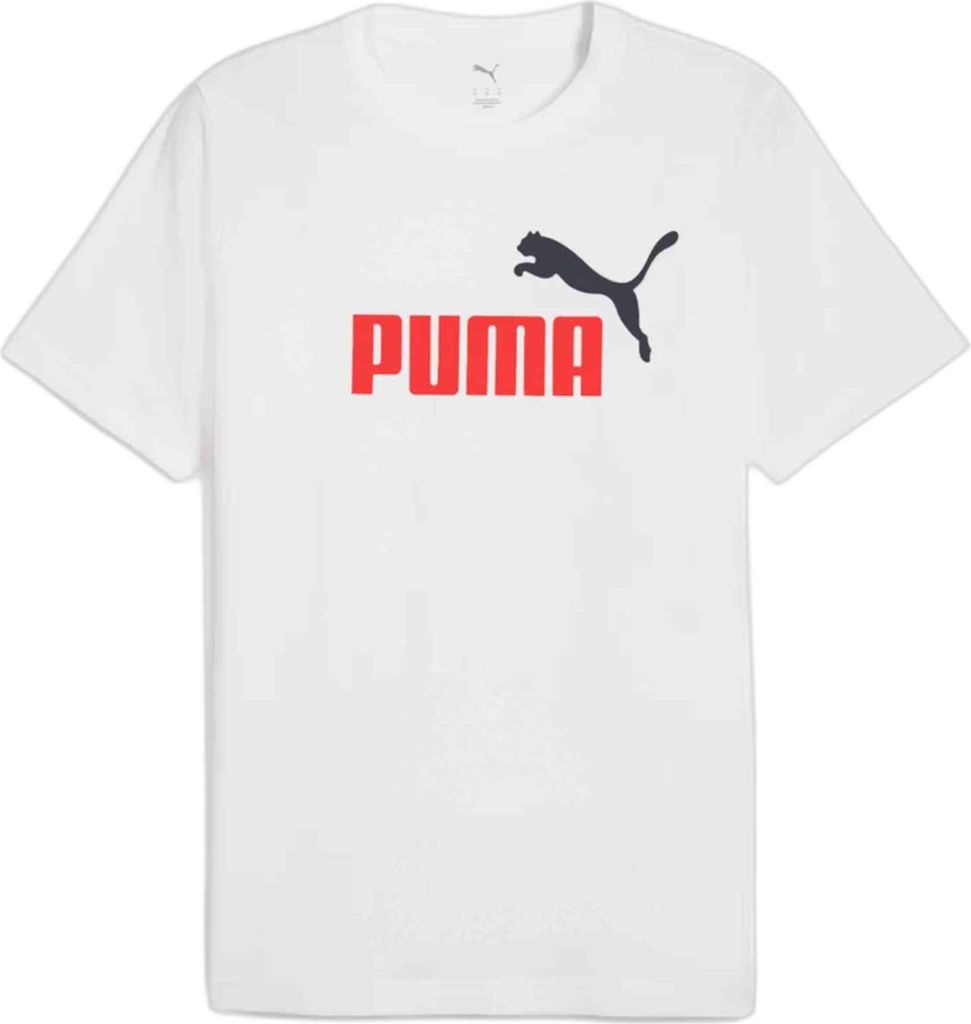 PUMA Essentials 2 Color No. 1 Logo T-Shirt Herren weiss XL
