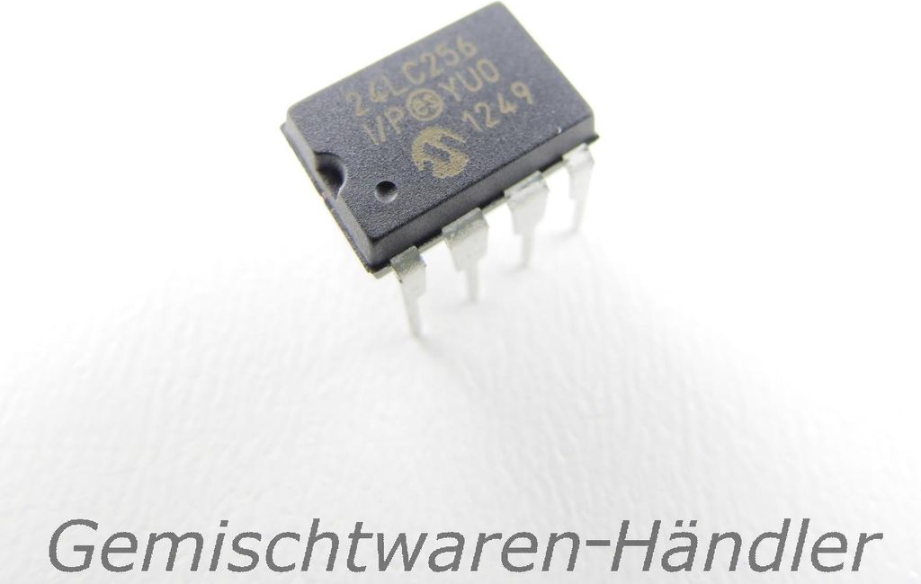 1 x 256Kb I2C I²C IIC Speicher 24LC256-I/PG 32Kb x 8 bit DIP EEPROM kb k 256