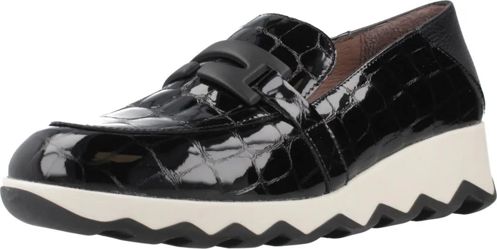 Mocassins Wonders Garda Wild Noirs : Légèreté Absolue et Cuir Véritable