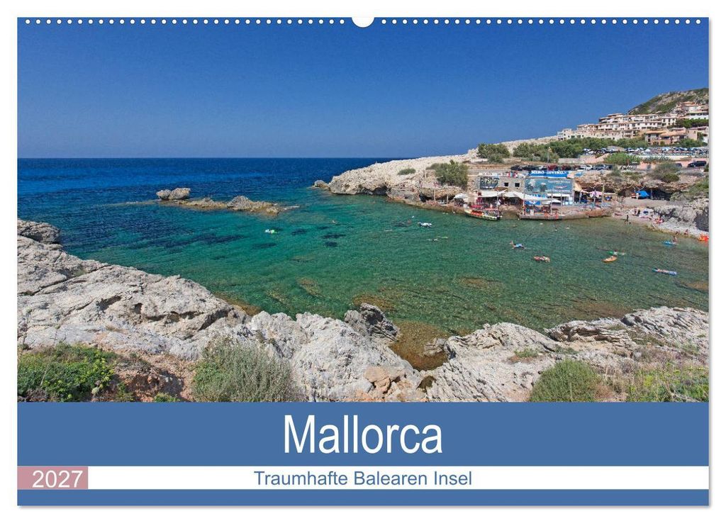 Mallorca - Traumhafte Balearen Insel (Wandkalender 2027 DIN A2 quer), CALVENDO Monatskalender
