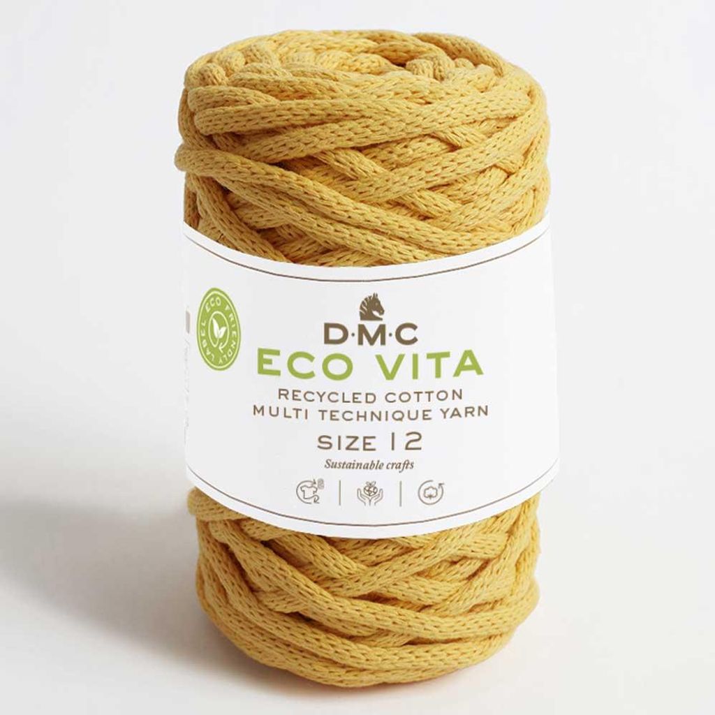 DMC Eco Vita-12 – recyceltes Baumwollgarn (4 mm) aus 80 % Baumwolle & 20 % Polyester (Color 92)