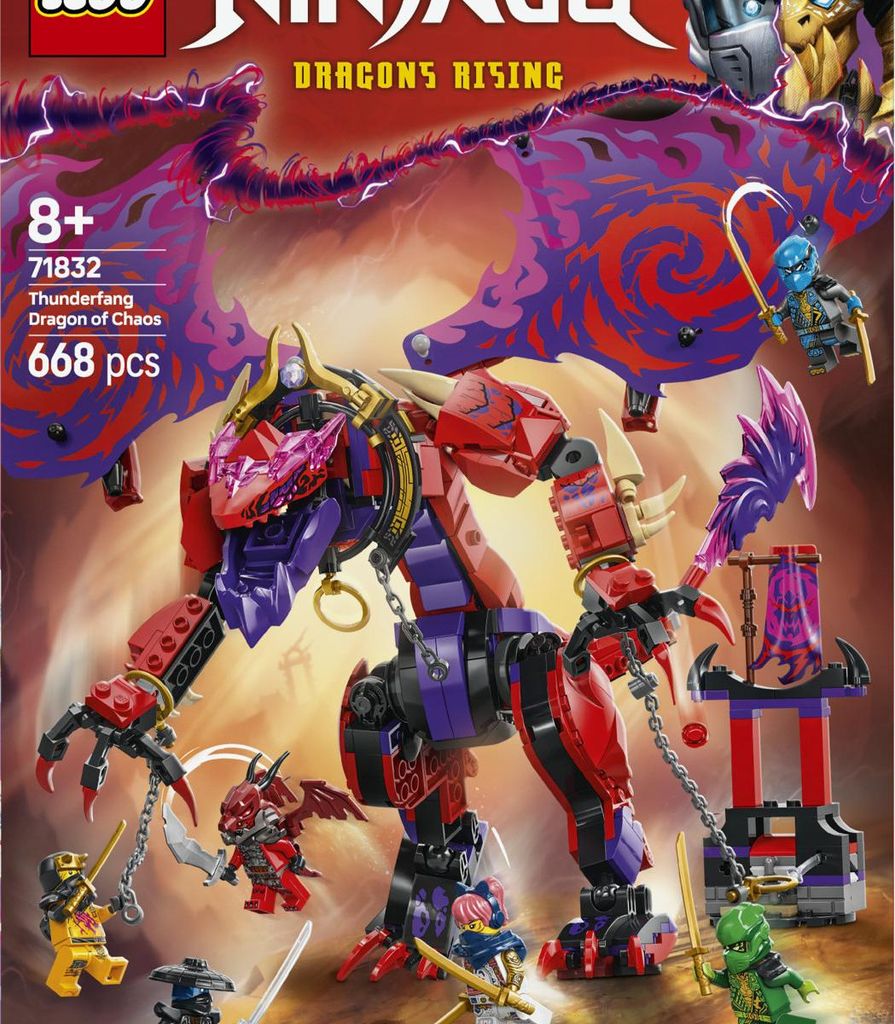 LEGO NINJAGO Dragon du Chaos Griffe du Tonnerre 71832 8+ Image du produit 