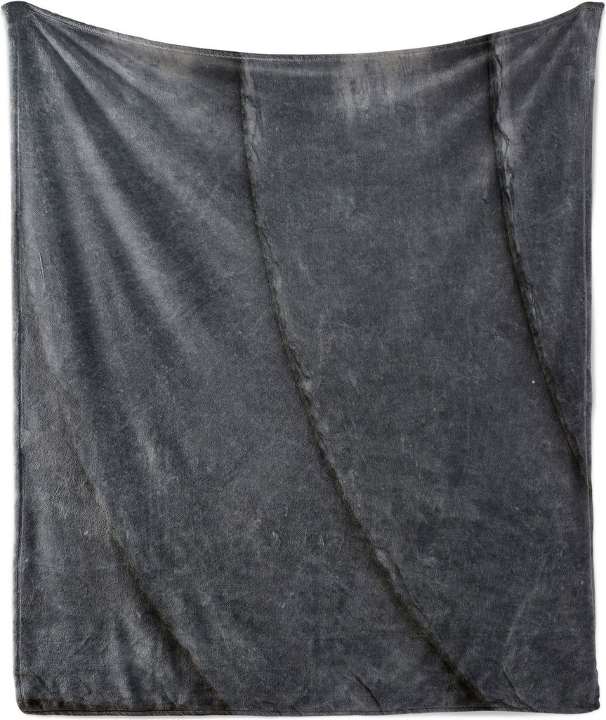ABAKUHAUS Die Architektur Weich Flanell Fleece Decke, Basic und Monochrom-Entwurfs-Fliese Inspired Wand wie City Construction, 175 x 230 cm, Dunkel...