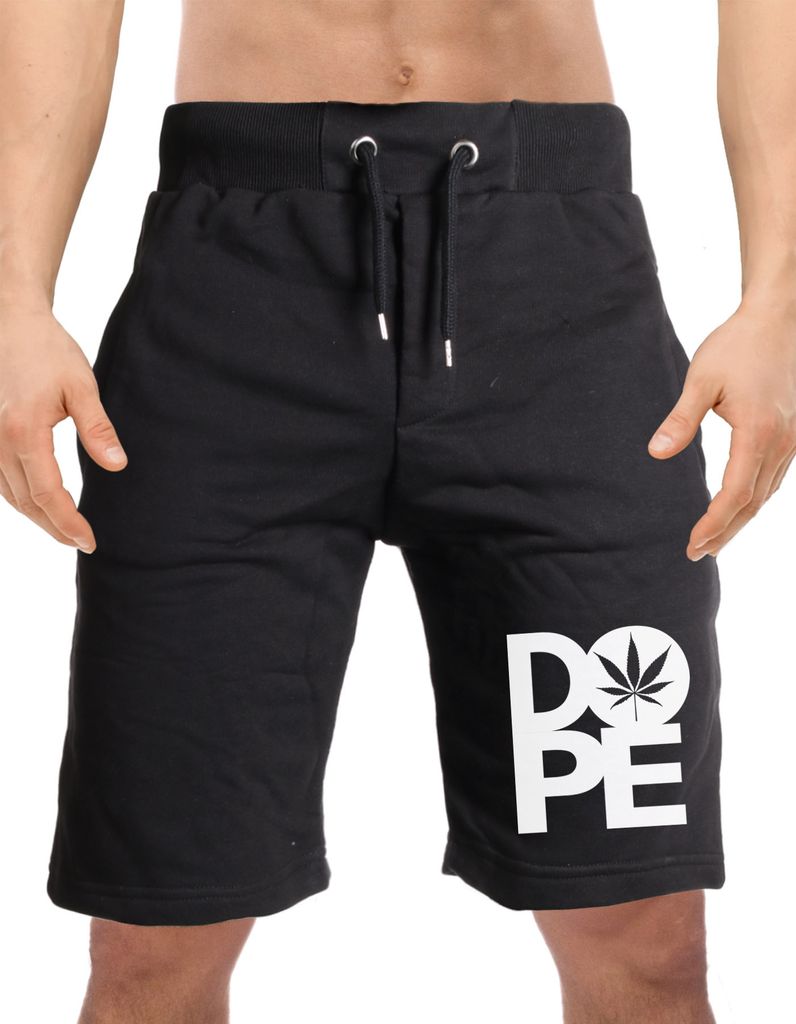 Herren Sweatshorts Sweat Shorts kurze Hose Freizeit Fitness knielang Moonworks schwarz XS