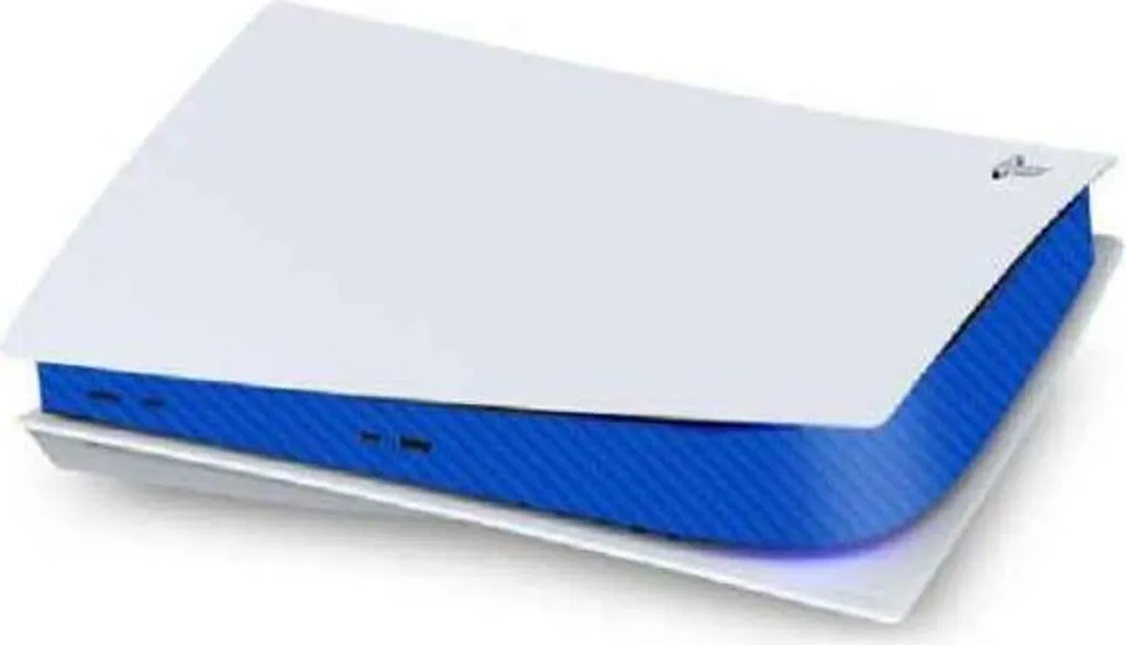 Skin PS5 Carbonio Blu - Strisce Adesive Professionali PlayStation 5