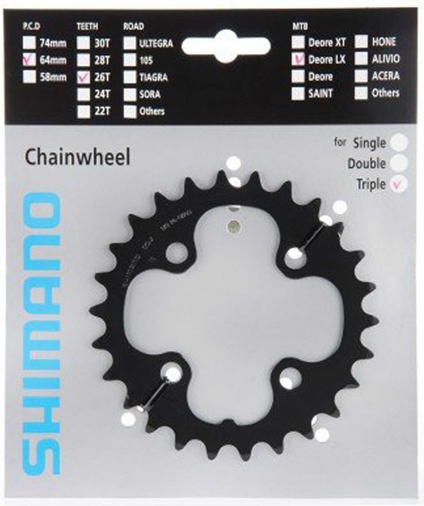 Shimano SLX FC-T661 26 Zähne schwarz Y1KS26000 Produktbild 