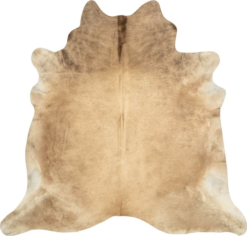 vidaXL Koberec z pravej hovädzej kože béžový 180x220 cm Obrázok produktu 