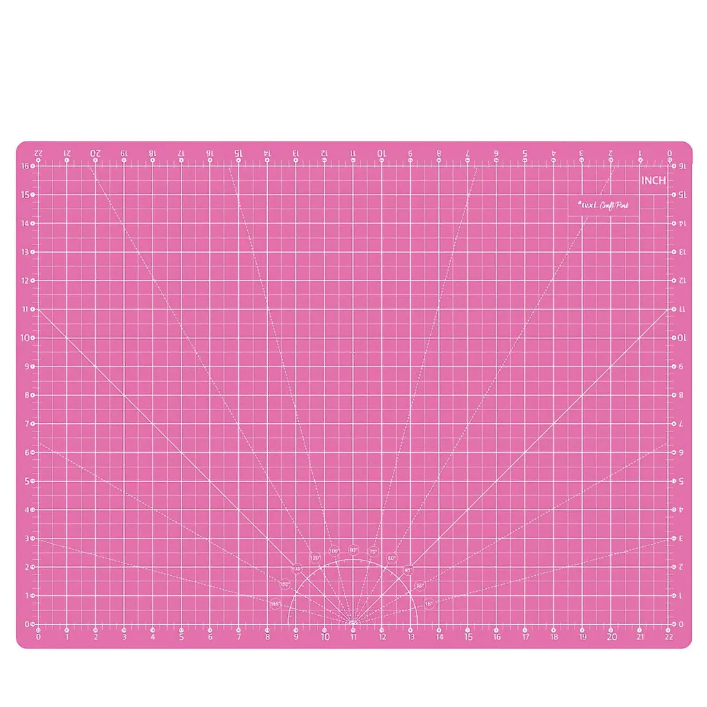 Tapis de coupe TEXI PINK 60 x 45 cm, structure 5 plis renforcée auto-cicatrisante