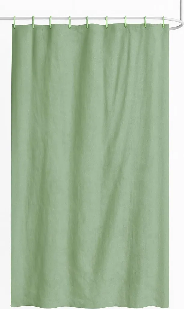 DuraHome Tenda da bagno 180x200 cm PEVA, verde