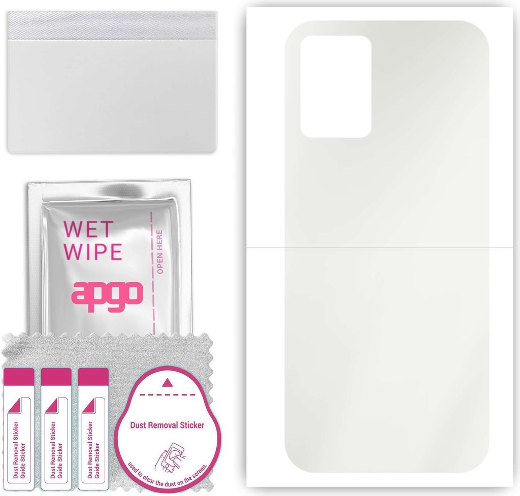 apgo Rückseite Schutzfolie, Matt, kompatibel mit Vivo T1X V2143, Hinten Hydrogel-Displayschutzfolie mit Positionierhilfe, kratzfest, einfache Montage