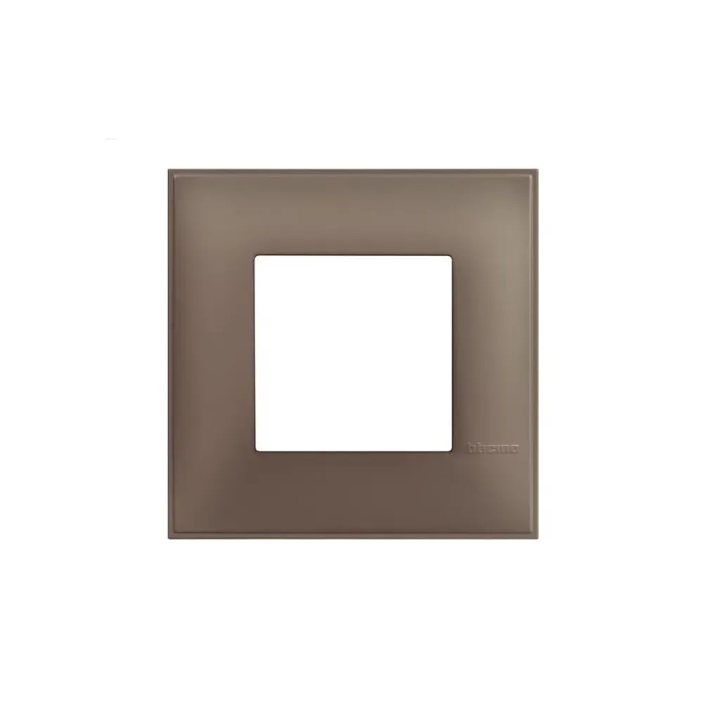 Plaque de finition simple Legrand Classia Marron Mat pour appareillage