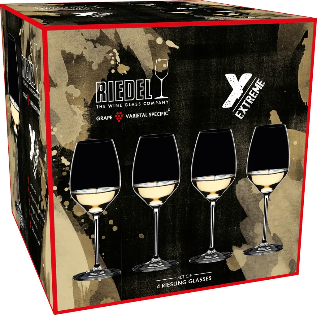 Riedel Extreme Riesling Gift Set 4 Pezzi - Calici Vino Bianco in Cristallo