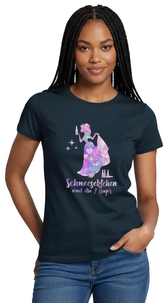 Spreadshirt JGA Frauen | Das Letzte Weinhorn Frauen T-Shirt, XL, Navy