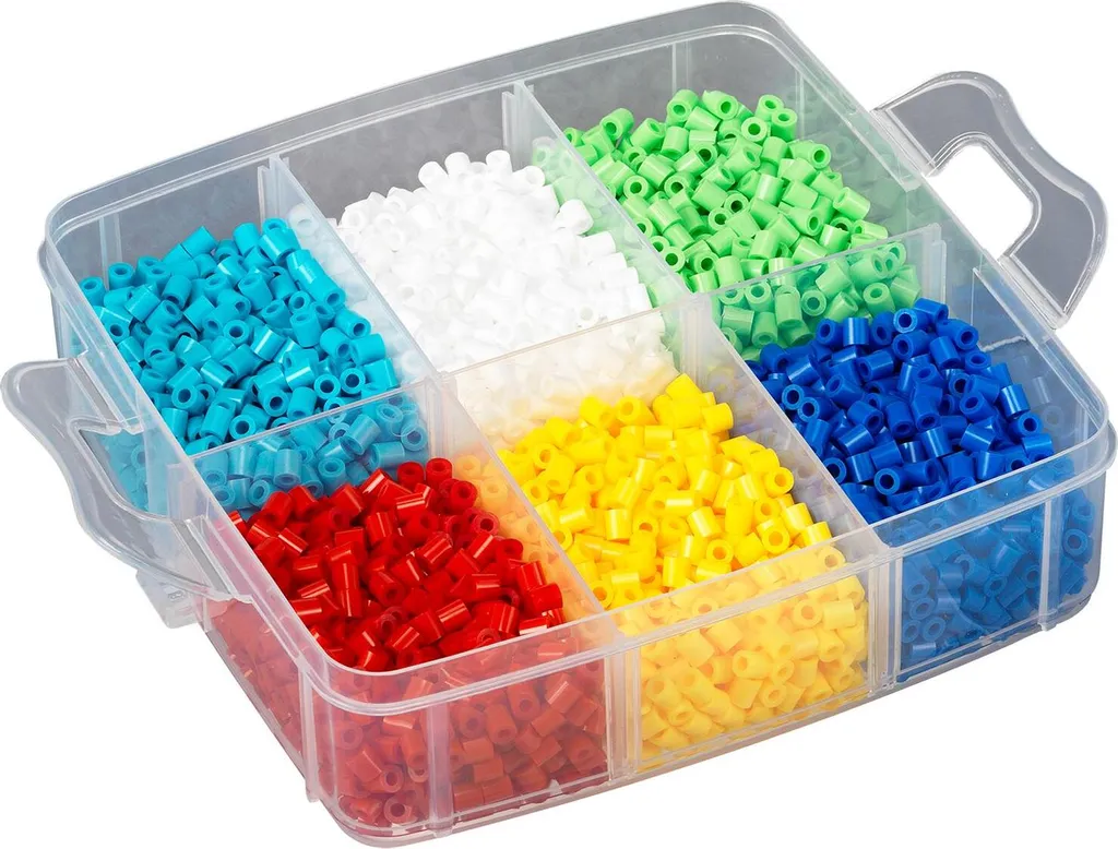 Bac de tri Hama Midi 6000 perles à repasser multicolores assorties - 3