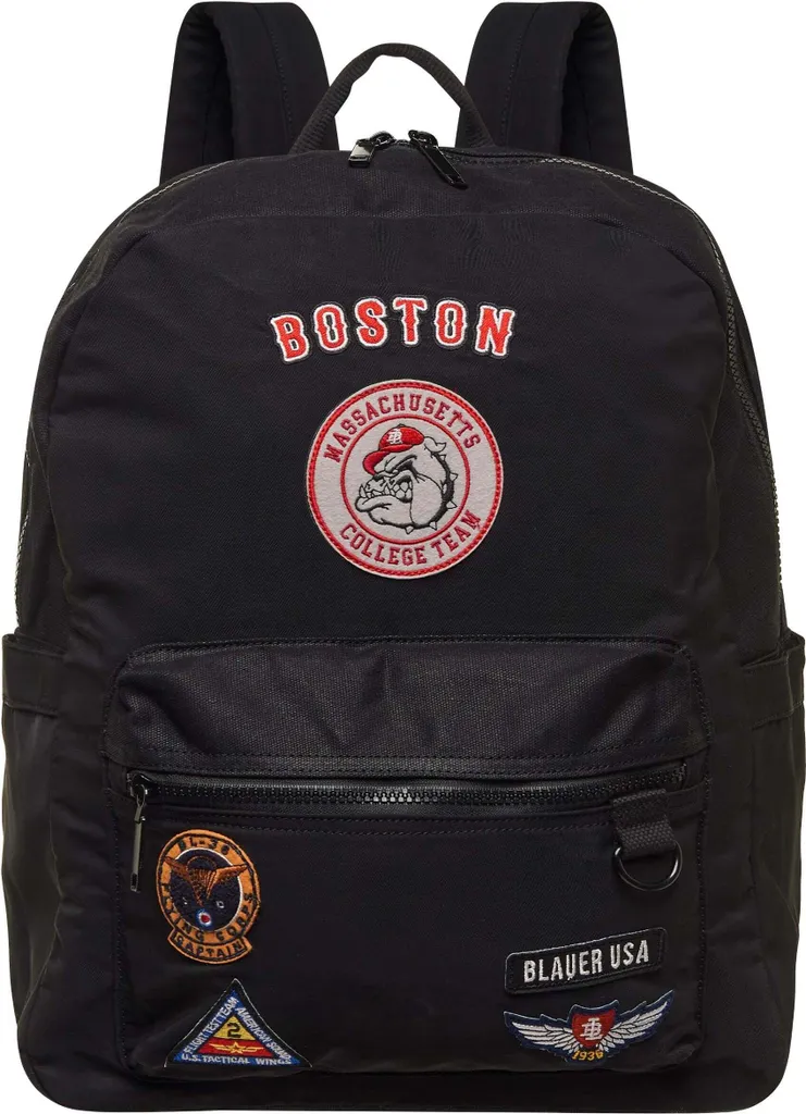 Zaino Blauer Bryan01 Nero e Blu in Poliestere - Offerta E-commerce