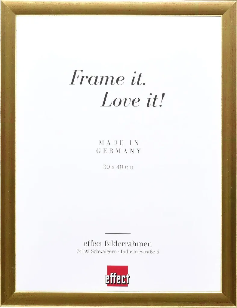 Cornice per foto in legno Effect Profil 43 Oro 30x30 cm Vetro museo