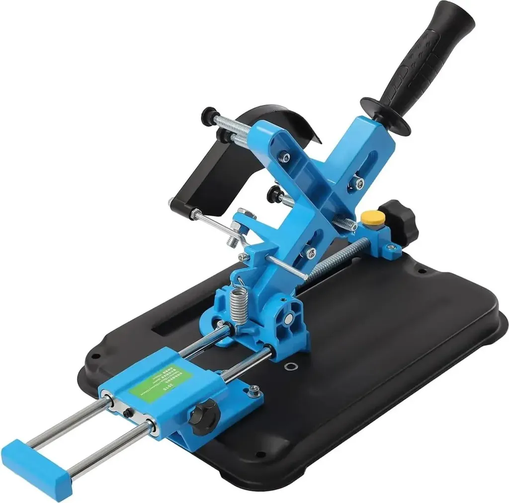 Base Fissa per Smerigliatrice 100-125mm | Supporto Doppio Foro Taglio 45° - 4
