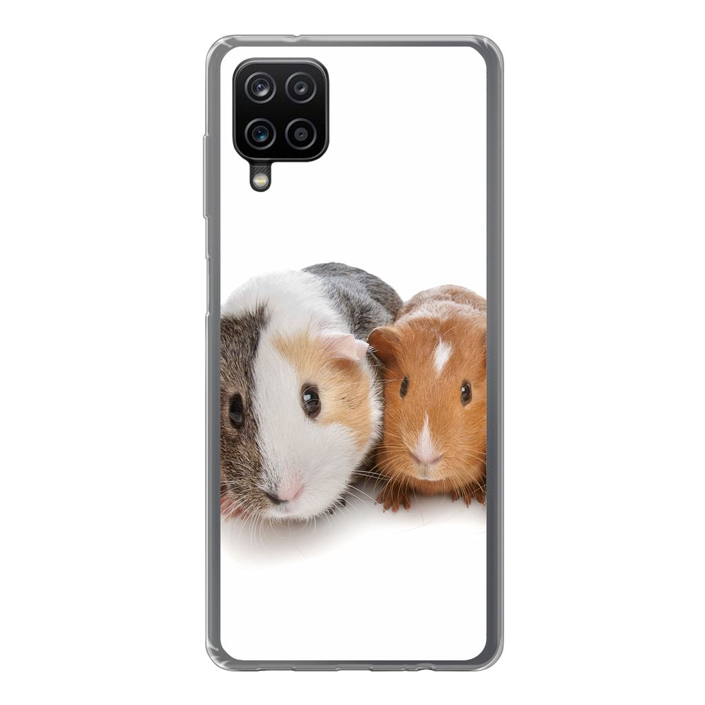 MuchoWow Handyhülle Schutzhülle Hülle für Samsung Galaxy A12 Fünf Meerschweinchen Silikon Softcase Handy Hülle - Bild
