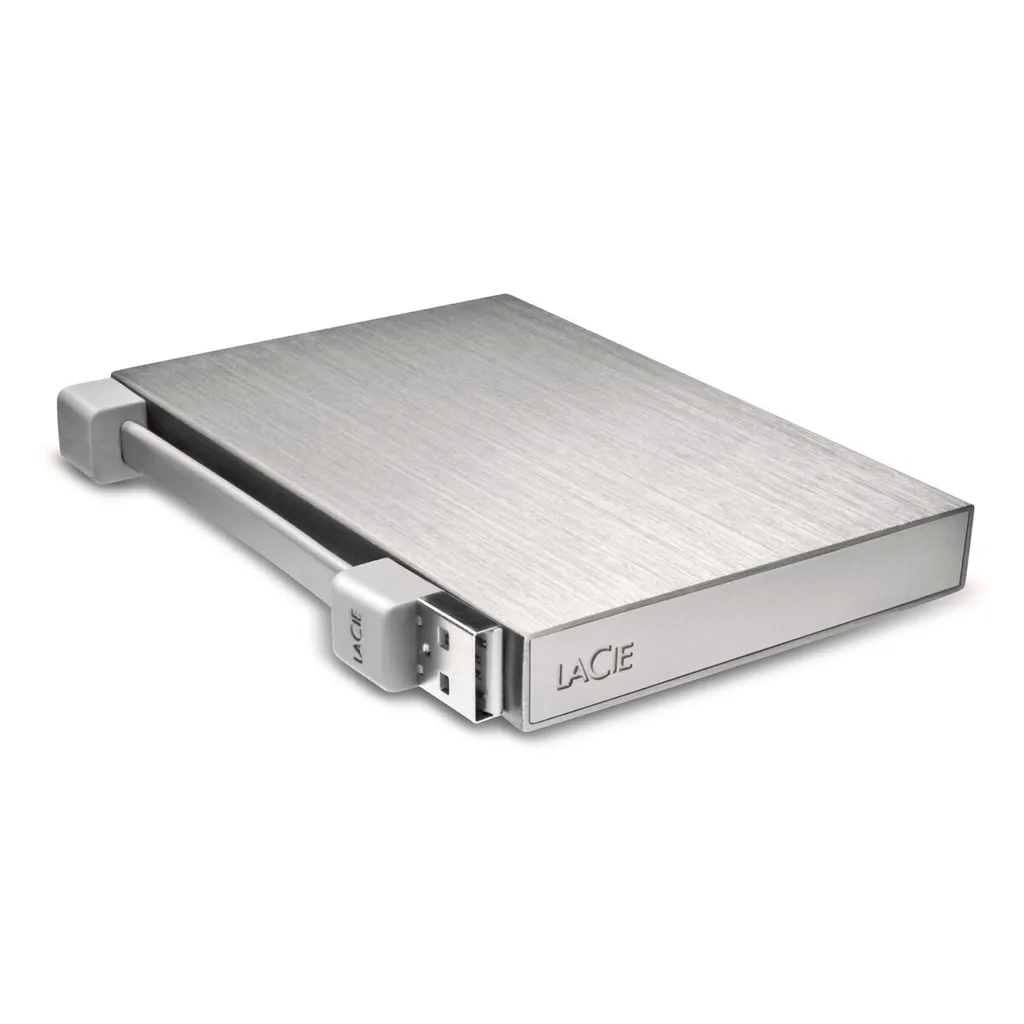 LaCie Rikiki Go 500 Go Argenté Disque dur USB robuste et ultra portable
