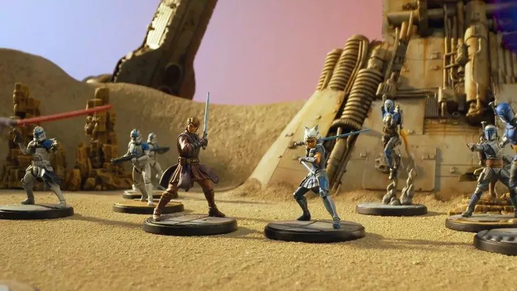 Star Wars Shatterpoint Core Set : Figurines à peindre et décors de jeu