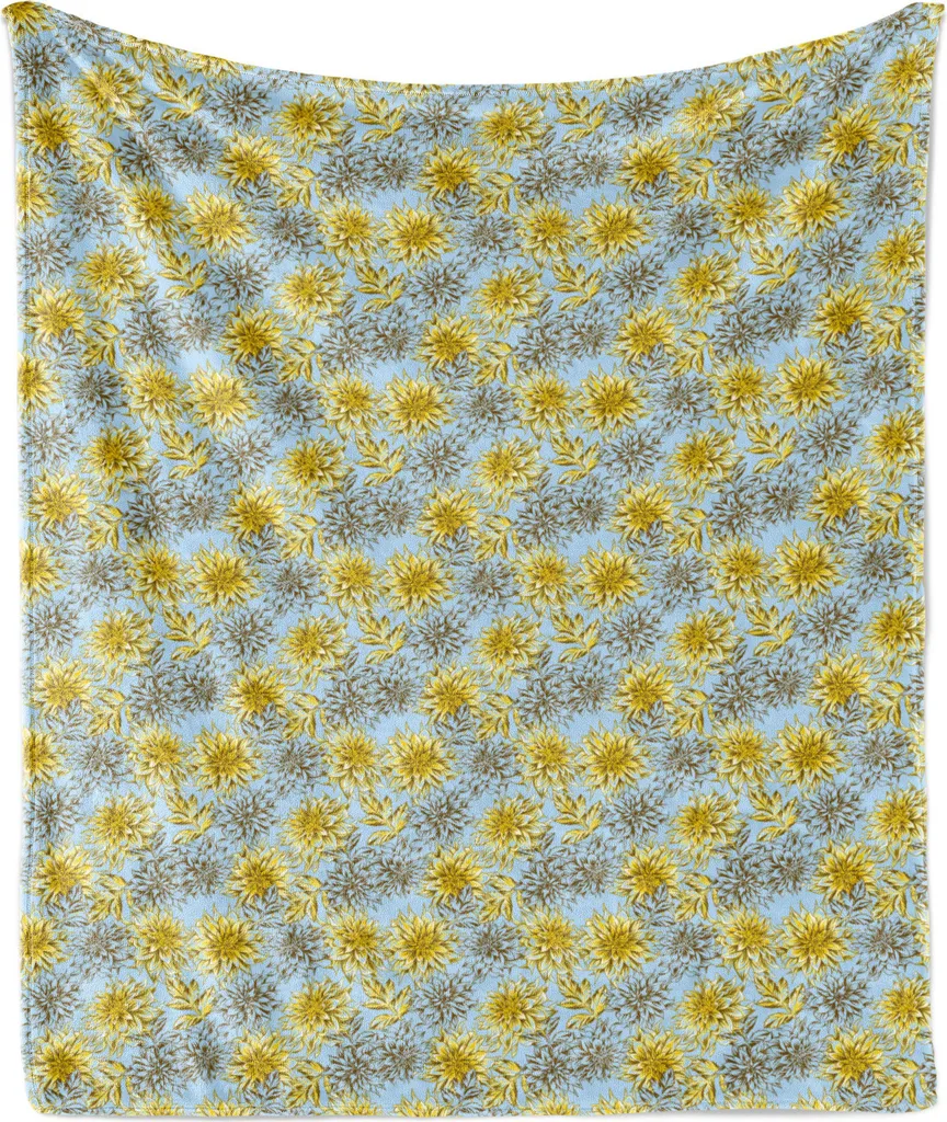 Coperta Pile Abakuhaus 125x175 cm | Lavabile e Soffice | Dalie Gialle